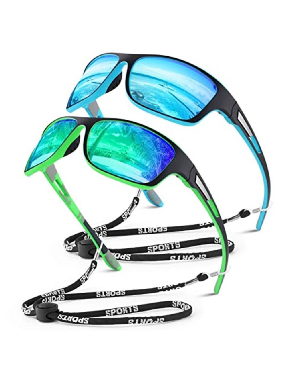 Polarized Sport Sunglasses UV Protection Wrap Around Outdoor Fishing Cycling